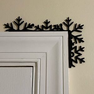 Christmas decoration door topper snowflake